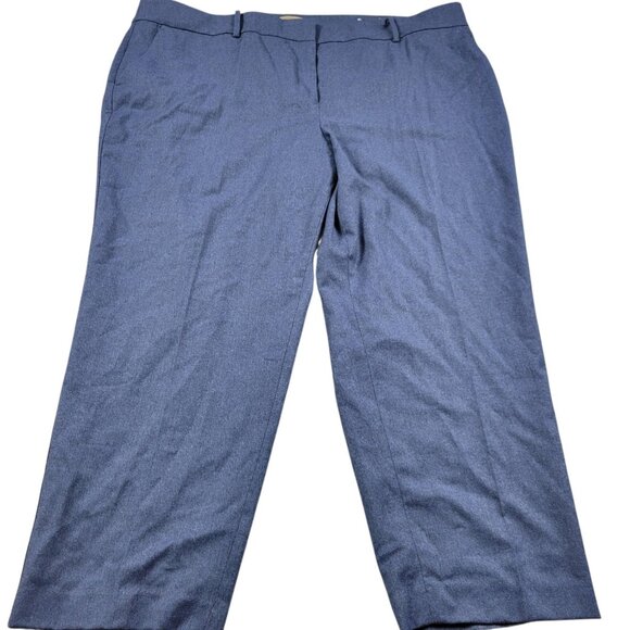 Talbots Pants Women’s 24W Luxe Wool Slim Ankle Pants Blue Career Work Lined - Picture 1 of 8